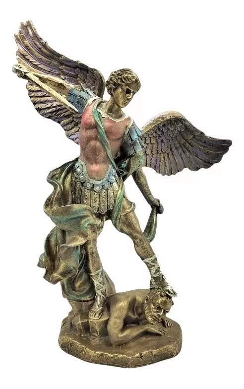 Arcangel Miguel 35cm Metalizado 