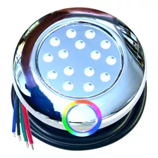 Refletor De Led Piscinas Lagos 18w 12v Ip68 Rgb 1/2 Polegada