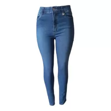 Calça Jeans Looper Feminina Cintura Alta C/ Elático Lycra
