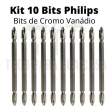 Bits Philips Longo De Cromo Vanádio Ph2x100mm - 10uni