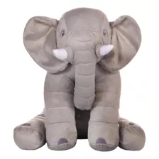 Almofada Elefante Travesseiro Pelúcia 60cm Anti-alérgico