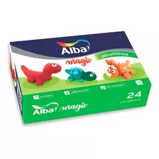 Plastilina Alba Magic Pack X 24 Colores De 20g
