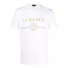 Playera Versace Tshirt Original Blanca Logo Medusa Xs, S, L