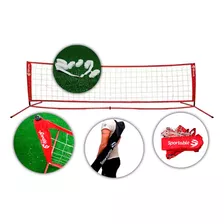 Red Fútbol Tenis Base 3 Mts Pvc Cancha Con Cintas 8x3 Mts