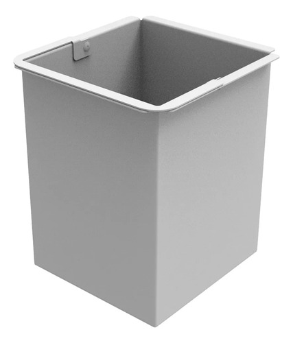 Balde Lixeira Quadrada Pintada Branca 2,9 - Click Branco