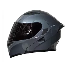 Casco Abatible R7 Racing Unscarred Doble Mica Gris