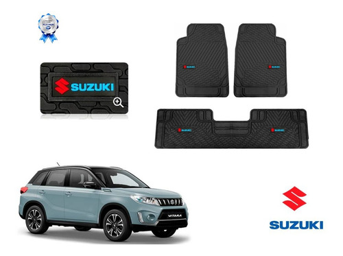 Tapetes Logo Suzuki + Cajuela Vitara 2021 2022 2023 2024 Foto 3