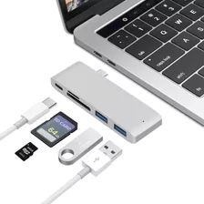 Adaptador Hub Usb C Macbook Usb C A Usb/sd/micro Sd 5 En 1