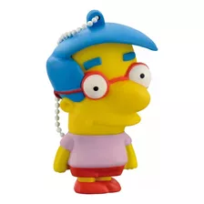 Pen Drive Milhouse Simpson 8gb Multilaser 10mb/3mb Pd075 Cor Amarelo Simpsons