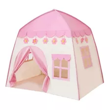 Barraca Tenda Casa Infantil Rosa Ou Azul Dobrável 