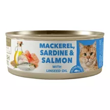 Amity Para Gato Adulto Mackerel Sardina Y Salmon Lata 80 Gr