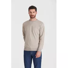 Sweater Macowens Liso Beige Melange Hombre 609260139080