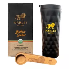 Travel Mug 500 Ml + Café Molido Marley Coffee + Spoon