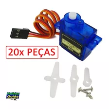 Kit 20 Servo Motor 9g Sg90 P/ Aeromodelo Asa Zagi Hobbygoias