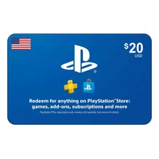 Tarjeta Gift Card Psn $20 Eeuu (código Digital)