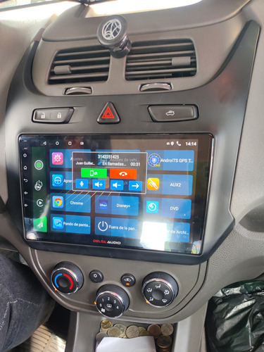 Radio Android Chevrolet Cobalt 9 Pulgadas 4+64gb Carplay Cam Foto 4