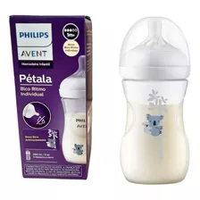 Mamadeira Avent Pétala 3.0 260ml Coala Avent Com Bico N3