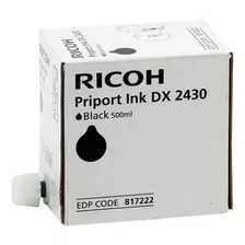 Tinta Ricoh Priport (dx2430/dx2330) 817222 Negro, 500 Ml