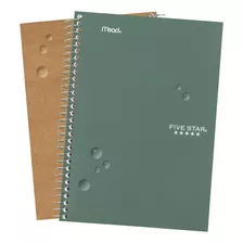 Cuaderno Colegial Pequeño Five Star 100 Hojas Rayado, Verde
