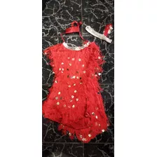 Disfraz Rojo Para Niña Bailarina (india) Niñas Entre 8/12 Añ
