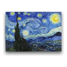 Póster Papel Fotográfico Van Gogh Noche Estrellada 60x80