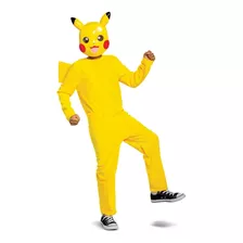 Disfraz Talla Large(10-12) Para Niño De Pikachu Halloween