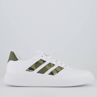 Imagem Tênis adidas Courtblock Branco E Verde Militar