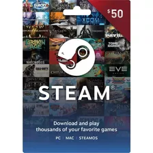 Steam 50 Gift Card Codigo Digital Original