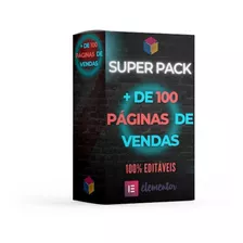 Pack 111 Páginas De Vendas 100% Editáveis No Elementor