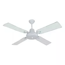 Lu-ce´s Ventilador De Techo Blanco Palas Acrilico Sin Luces