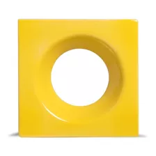 Cobogó Rings Amarelo Esmaltado P/ Construção Paredes Divisão