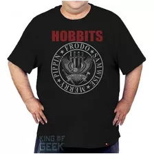 Camiseta Plus Size Hobbits O Senhor Dos Anéis Filmes Geek