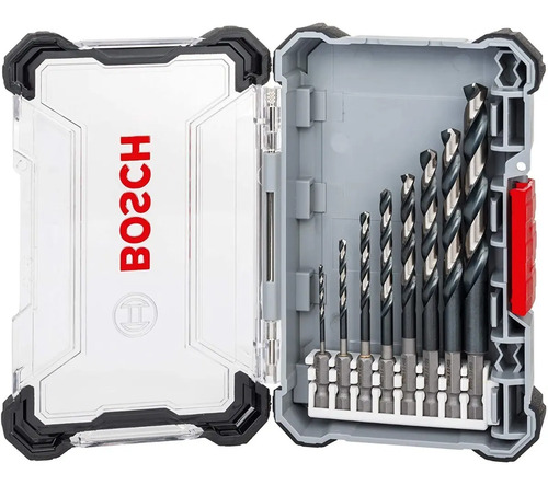 Set Mechas Acero Rapido Enc. 1/4 Bosch Impact 8 Pz 2 A 10 Mm