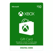 Cartão Xbox Live Usa U$ 10 Dólares Gift Card Americano Usa