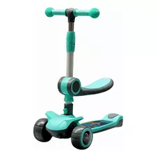 Scooter Patín Del Diablo Para Niños Aeiou M6-c Plegable Azul