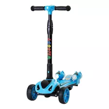 Patineta Scooter Recargable Niño Manopatin Bluetooth Vapor