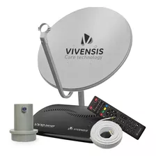 Kit Receptor Digital Vx10 Vivensis Antena Lnbf Ku Cabo