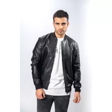 Campera Chaqueta Cuero Bomber Hombre / Turk Morris 001