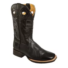 Bota Vaquera Hombre Piel Bisonte Comoda Nokota Horse