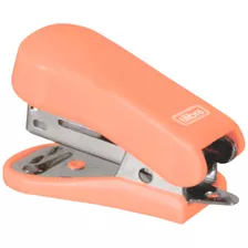 Grampeador Mini G101 C/ Extrator De Grampos Tilibra Salmão