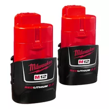 Milwaukee, 48-11- M12 Redlithium, Paquete De Bater&iacute;a.