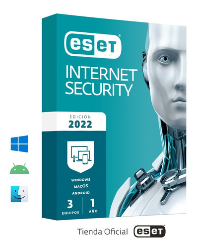  Eset® Internet Security * Tienda Oficial * 3 Pc - 1 Año