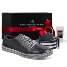 Kit Sapatênis Masculino Sandro Moscoloni New Street Jeans+