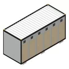 Projeto Estrutural Container 20 Pés Com Banheiros
