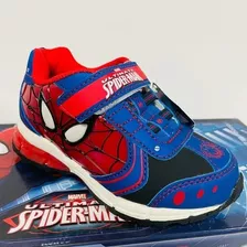 Zapatillas Con Luces Hombre Araña Inportado Para Niños