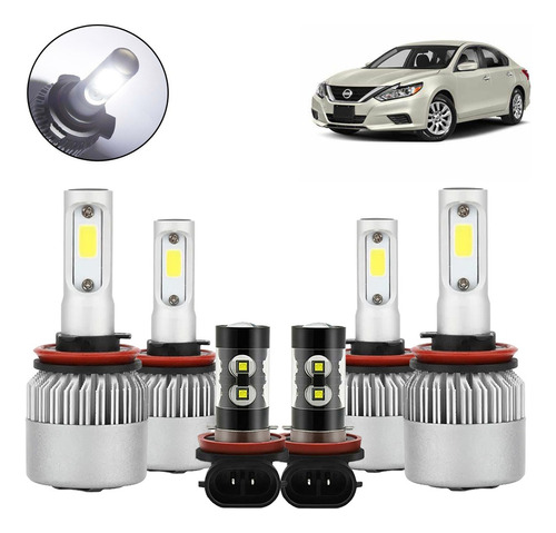 W 3 Par Focos Led Luz Alta/baja/niebla H9 H11 Nissan Nissan Versa S