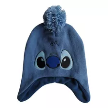 Gorro Infantil Lana Stitch Dls Pompón Disney