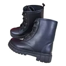 Bota Casual Nilqi Preto Coturno.