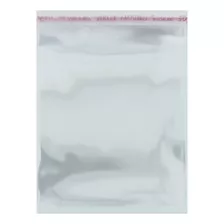 Saco Plástico Com Aba Adesiva Transparente - 22x30 - 100pçs