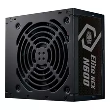 Fonte Cooler Master 600w Elite Nex Cor Preto 110v/220v